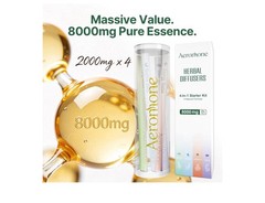 Aeronhome 4-in-1 Herbal Diffuser Starter Kit 8000mg Lavender Mullein Thyme