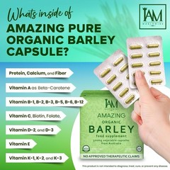 I AM Amazing Pure Organic Barley Capsule 1 Box