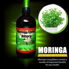 Herboganic Moringa Living Bitters 16oz (Pack of 3)-Natural Energy & Immunity