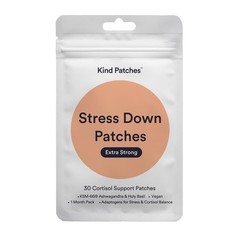 Kind Patches Stress Down Extra Strong 30 Count (Pack of 1), White