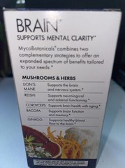 Host Defence MycoBotanicals Brain Dietary Supplement for Mental Clarity – 60…