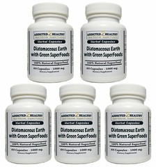300 Diatomaceous Earth with Green SuperFoods Capsules