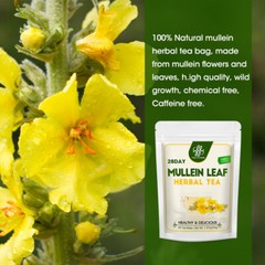 Mullein Leaf Tea for Lung Cleanse Herbal Leaf of Flowers Detox Enhance Immune