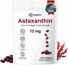 1 PACK Astaxanthin 120 Softgels 12mg – Supports Eye Health and Joint Health