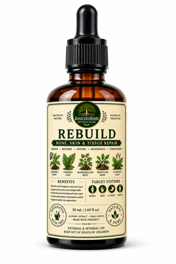 REBUILD Bone, Skin & Tissue Botanical Tincture | 50 mL 1.69 oz
