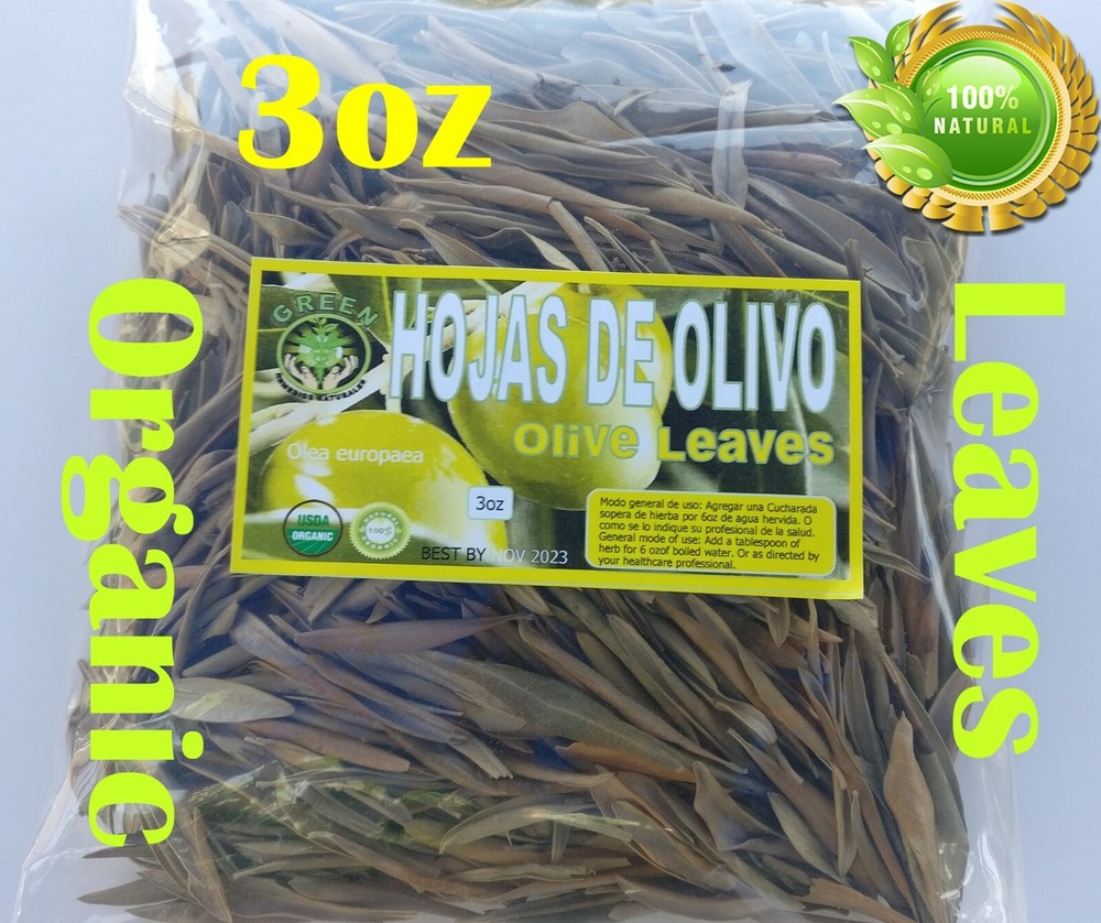Hojas de Olivo, Olive leaf, Whole organic olive leaves Antioxidante Natural !!!