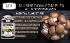 (2 Pack) Mushroom Complex Supplement, 60 capsules Lions Mane, Reishi, Shiitake