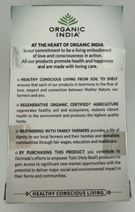 Organic India Tulsi Original Herbal Tea Organic Caffeine Free 18 Bags, 1 Pack