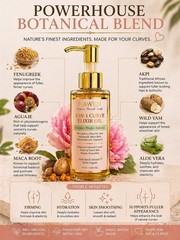 Big Butt and Hips Oil 100% Natural Ingredients 7 Days Results 3 Bottles & 1 Free