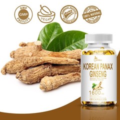 120 Korean Red Panax Capsule Ginseng 1600mg Extra Strength Highest Potency Pills