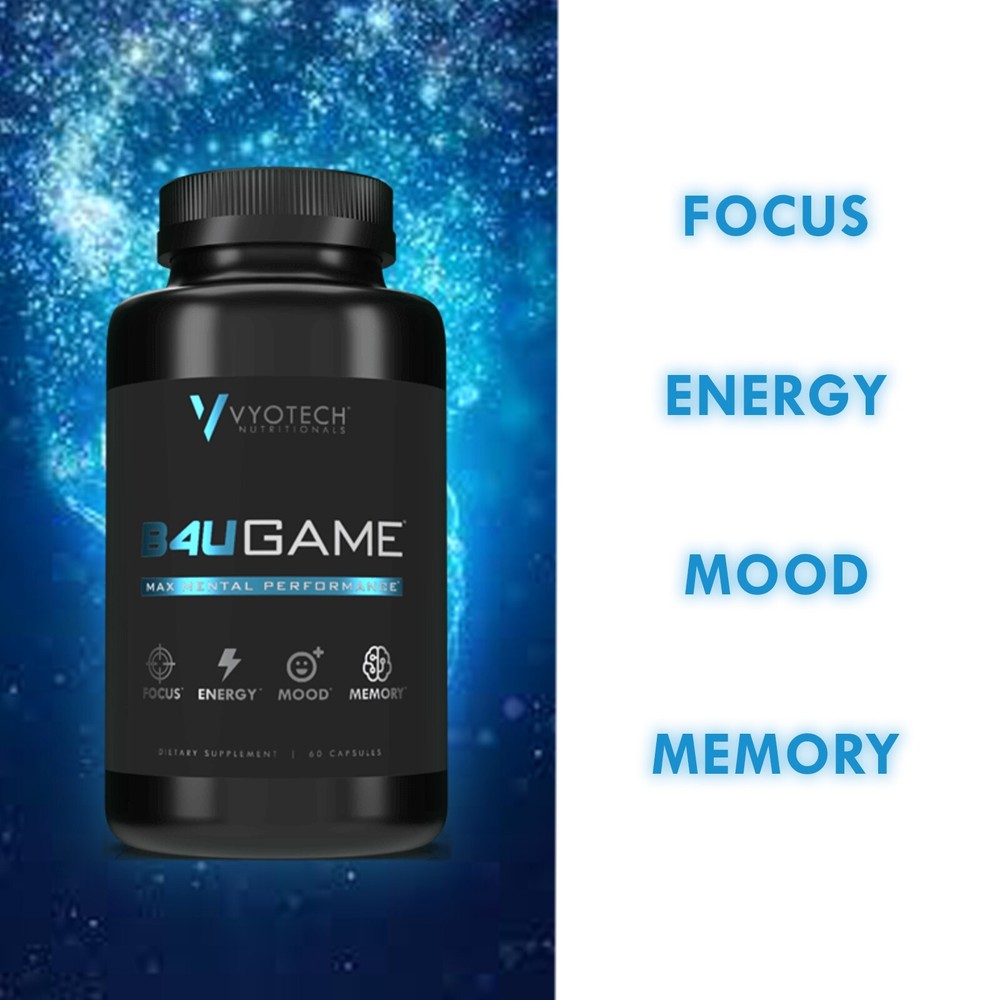 B4UGAME Vyotech Nootropic Brain Booster Supplements Max Mental Performance 3 Bt