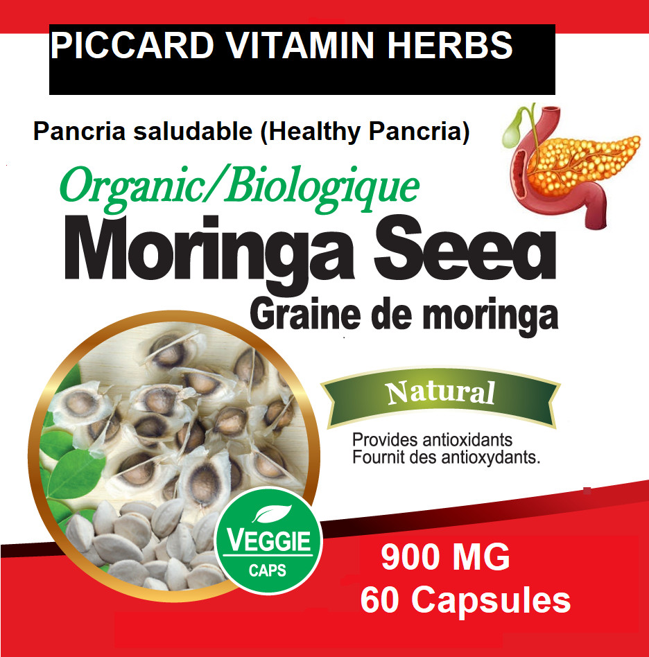 Moringa Seed Powder Capsules – Non GMO – Made Fresh on Demand!