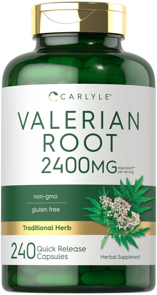 Carlyle Valerian Root Extract Supplement | 240 Capsules 240 Count (Pack of 1)