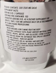 Lions Mane – Fruiting Body Herbal Supplement Capsules