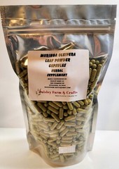 Moringa Oleifera Leaf Capsules NON GMO – All Natural – Made Fresh On Demand!