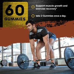 #1 BEST-MALE ENLARGER THICKER LONGER BIGGER 4″ GROWTH ENLARGEMENT 60 GUMMIES
