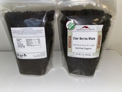 Mountain Rose Herbs ELDER BERRIES WHOLE Elderberries Dried Elderberry NEW 2 Bags
