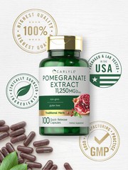 Pomegranate Extract Capsules | 11,250 mg | 100 Count | Non-GMO | by Carlyle