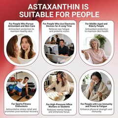 1 PACK Astaxanthin 120 Softgels 12mg – Supports Eye Health and Joint Health