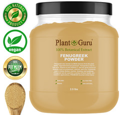 Fenugreek Seed Powder 2.5 lbs. Jar Ground Methi Trigonella Foenum Graecum Bulk