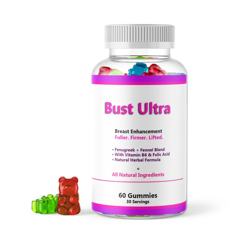 Pure Bust Ultra Gummies Woman Supplement Enhancement Breast Growth Female