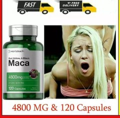 Maca Root Capsules 4800 Mg | 120 Pills Peruvian Maca Extract for Men Gluten Free