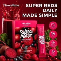 Beet Root Super Reds Powder Stick Packs – 14 Count, Mixed Berry, Sugar-Free, Nit