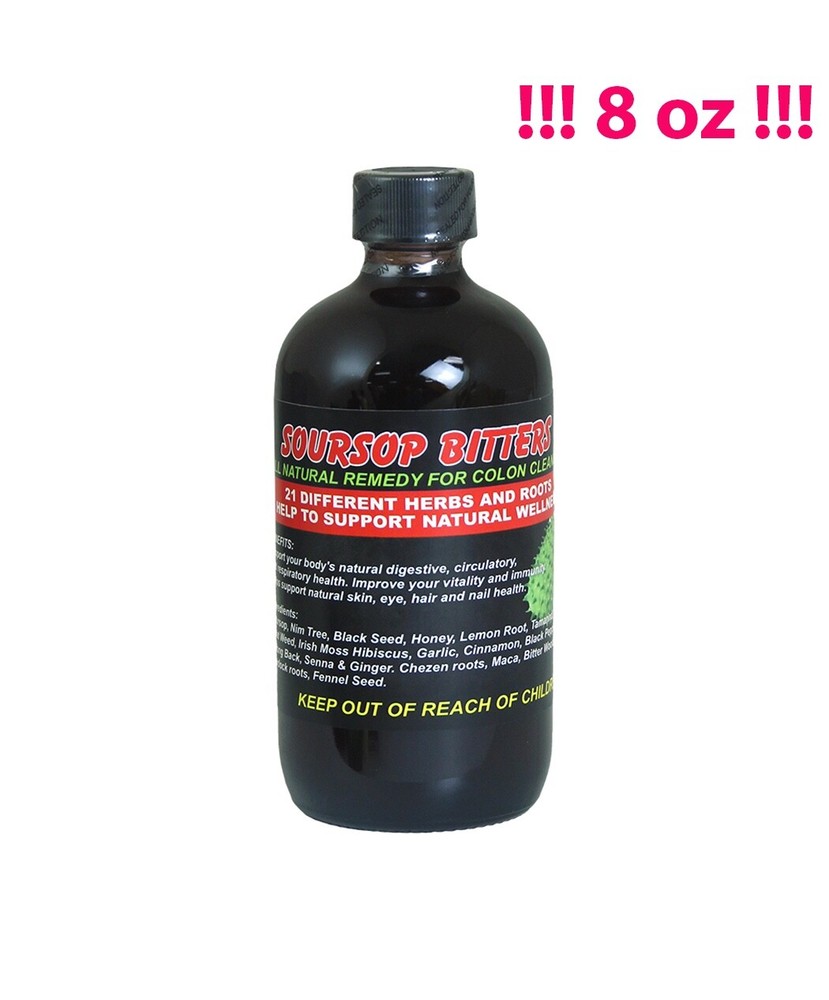 !!! 8 Ounce !!! – Herboganic Soursop Living African Bitters – !!! 8 Ounce !!!