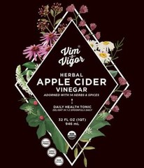 VIM & VIGOR CERTIFIED ORGANIC ALL NATURAL HERBAL DAILY HEALTH TONIC (2 – 32 OZ.)