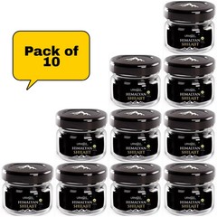 Himalayan Shilajit/Chilajit/Shilajeet Resin Extremely Potent, 20gm (Pack of 10