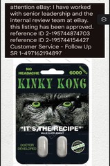 (2) Kinky Kong Pills + $10 Bonus Performer Man! Male Supplement Enhancement