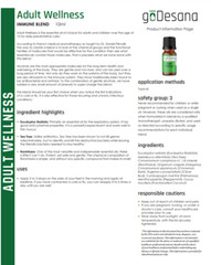 Adult Wellness Essential Oil – Anti-Bacterial, Anti-Viral, Immune Stimulant