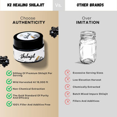 Natural energy k2healing shilajit Resin 100Gm, 30ml drops in one saving package