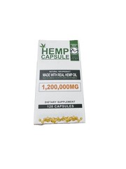 HEMP Capsule For Calm,Sleep,Stress,Anxiety,Pain,Muscle,Relax 120cts