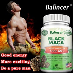 Black Maca Highest Potency Available 1000mg Supports Desire Stamina Energy