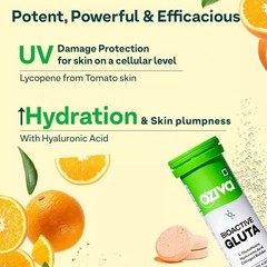 OZiva Bioactive Glutathione Tablets for Radiant Skin 30 Effervescent Tablets