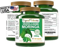 GRAVIOLA EXTRACT 120 Capsules Soursop Annona Muricata Antioxidant Health anamu