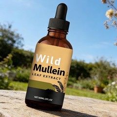 Wild Mullein Leaf Extract Organic Lung Cleanse Drops for Lung Organic Herbal MOD