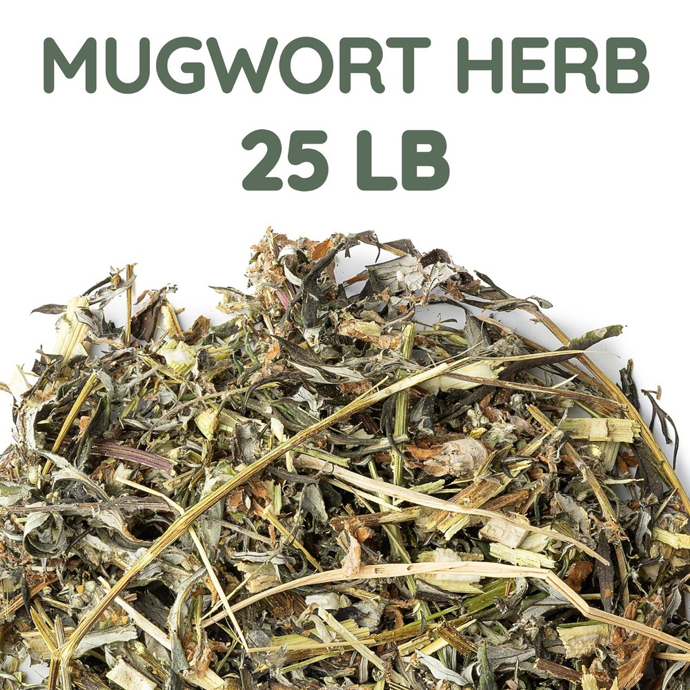 Bulk Mugwort Herb 25 lb – Coarse Cut Artemisia vulgaris Botanical Ingredient