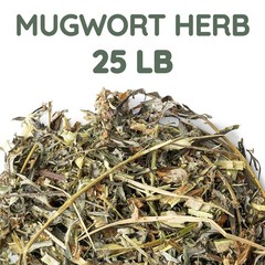 Bulk Mugwort Herb 25 lb – Coarse Cut Artemisia vulgaris Botanical Ingredient
