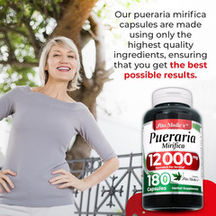 Lab | Pueraria Mirifica |180 Capsules | 12000 Mg | Pueraria Mirifica Capsules |