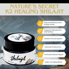 Pure Himalayan Shilajit Resin 20g Authentic k2healingshilajit Lab Tested