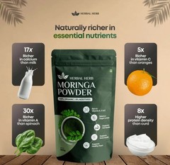 100% Pure Moringa Oleifera Leaf Powder 500g | Natural Superfood | No Additives