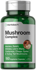 Mushroom Complex Supplement | 150 Capsules | 8 Mushroom Blend | by Carlyle