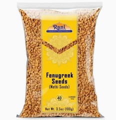 Fenugreek Seeds (100 g) – Gluten Free, Non-GMO – Whole Methi Seeds