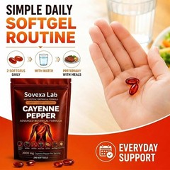 Cayenne Pepper Supplements 240 Count Softgels Cardiovascular Heart Health