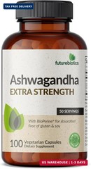 Ashwagandha Extra Strength Stress & Mood Support 100 Capsules | Ve