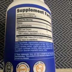 Nutricost Mullein Leaf Extract 20,000mg 120 Capsules Non-GMO Vegan Exp 05/28