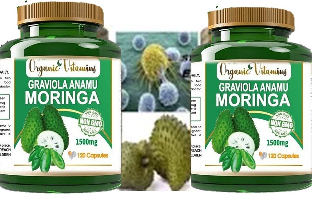 2 Anamu PURE Soursop ANAMU 1500 MG PER SERVING ,IMMUNITY BOOSTER 240 CAPSULES