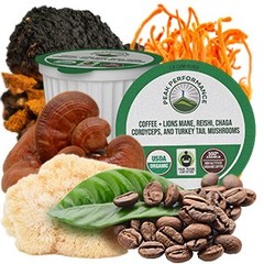USDA Organic Mushroom Coffee Pods. High Altitude, Low Acid, Smooth Tasting |
